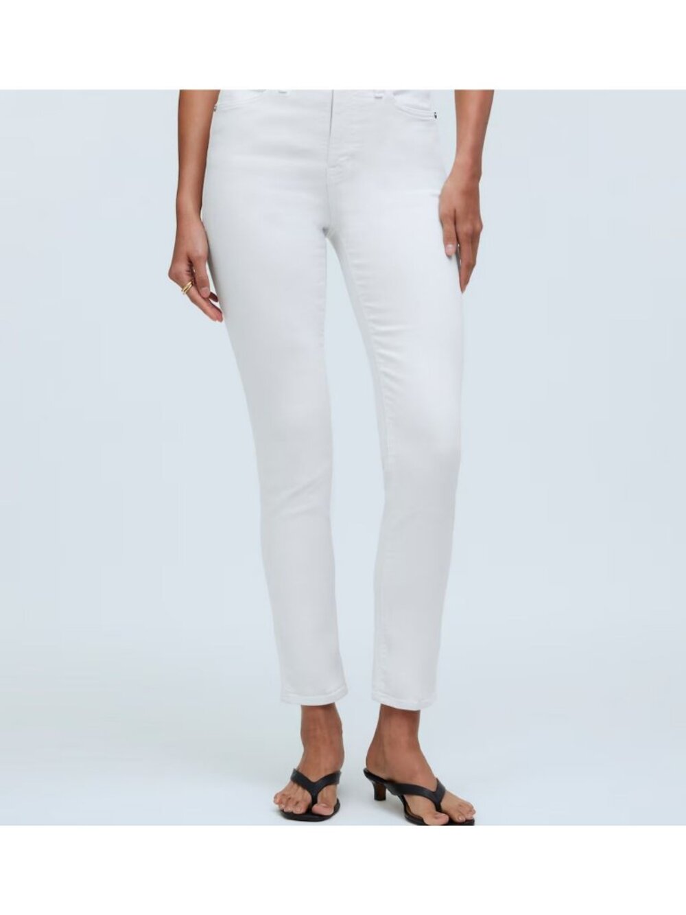 Madewell Stovepipe Jeans Women's Size 29 in Pure White NWT NO664